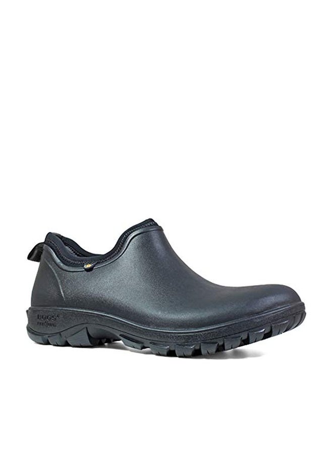 Bogs Men's Sauvie Slip On Waterproof Rain Boot, Black, 7 M US - Image 1