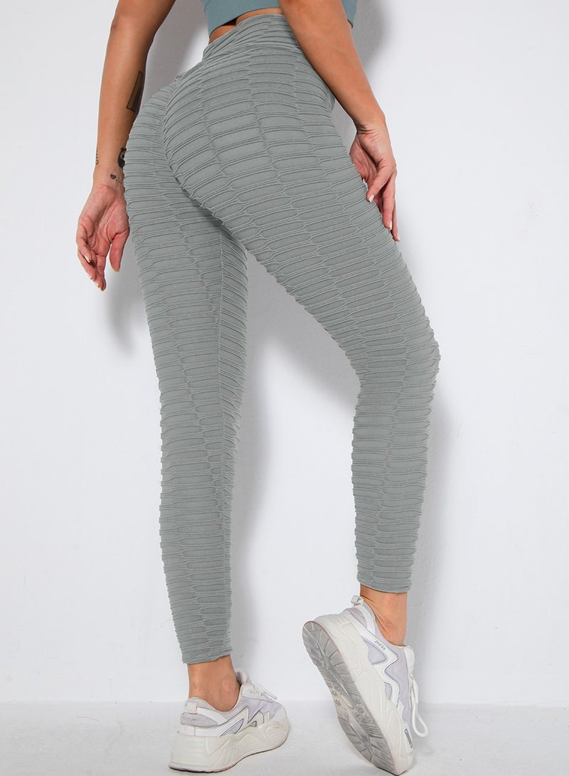Loquat Women Quick Dry Breathable Yoga Pants Grey  - Image 2