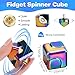 QINGLER Fidget Sensory Toys Set for Adults 8 Pack with Fidget Spinner Infinity Cube 3 Rings Fidget Pad Flippy Chain Spinning Top and More Quiet AntiAnxiety Desk Toys for Kids Teens - Image 4