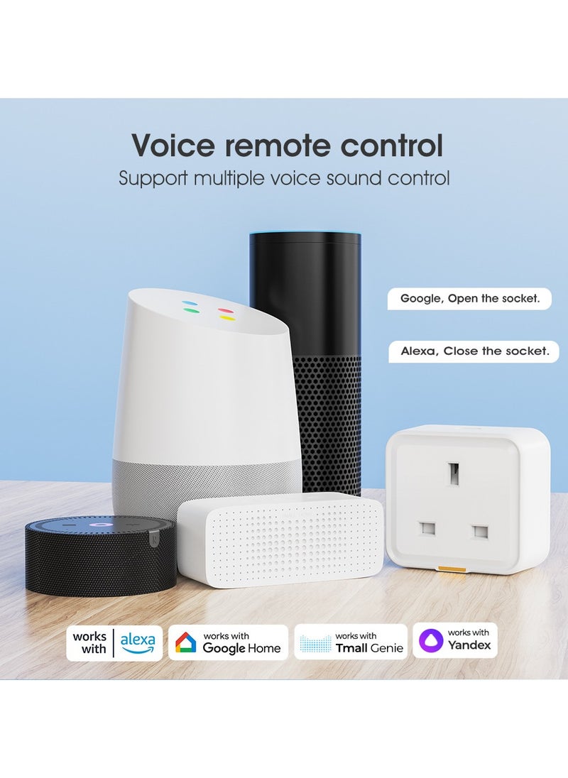 Healife - Universal Smart Plug, Wireless Remote Control with Alexa, Google Home, 2.4GHz WiFi, 16A, 1-Pack - Image 1