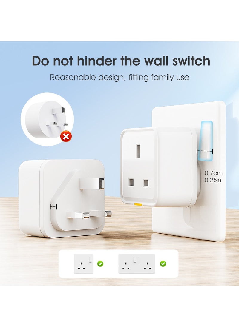 Healife - Universal Smart Plug, Wireless Remote Control with Alexa, Google Home, 2.4GHz WiFi, 16A, 1-Pack - Image 1