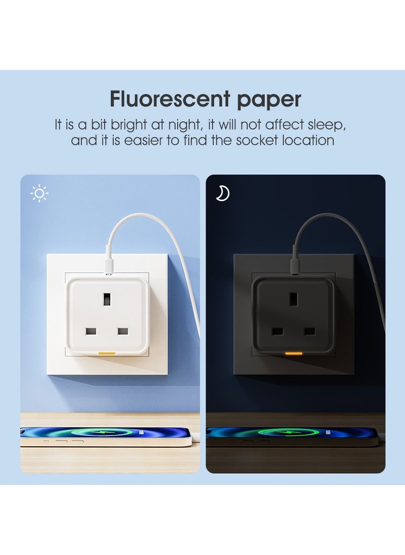 Healife - Universal Smart Plug, Wireless Remote Control with Alexa, Google Home, 2.4GHz WiFi, 16A, 1-Pack - Image 1