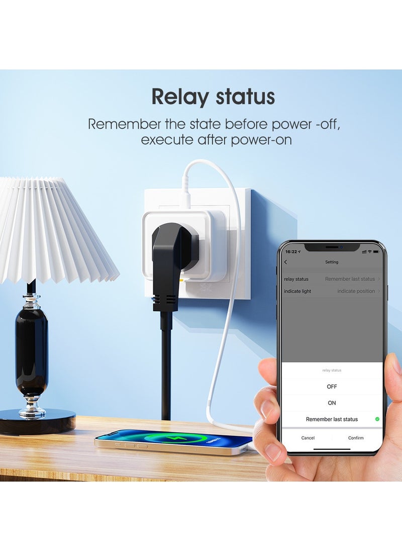 Healife - Universal Smart Plug, Wireless Remote Control with Alexa, Google Home, 2.4GHz WiFi, 16A, 1-Pack - Image 1