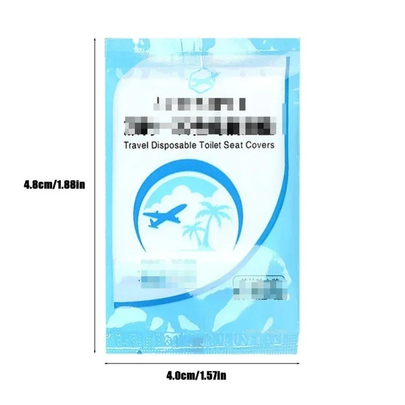 Clear Disposable Toilet Seat Cover 10 Pack for Bathroom - Image 3