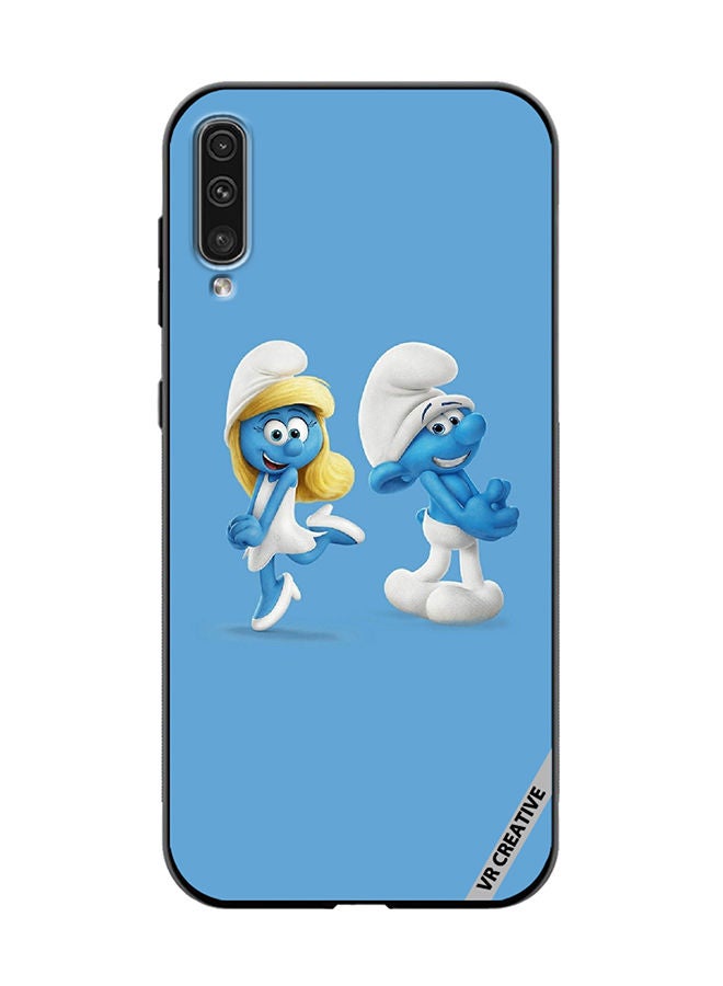 VR CREATIVE Protective Case Cover For Samsung Galaxy A70/A70s The Smurfs Design Multicolour - Image 1