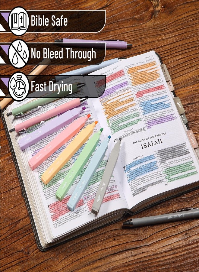 Mr. Pen- Aesthetic Highlighters and Pens, 12 Pack, Assorted Colors Bible Highlighters, Colorful Ink Bible Pens - Image 3