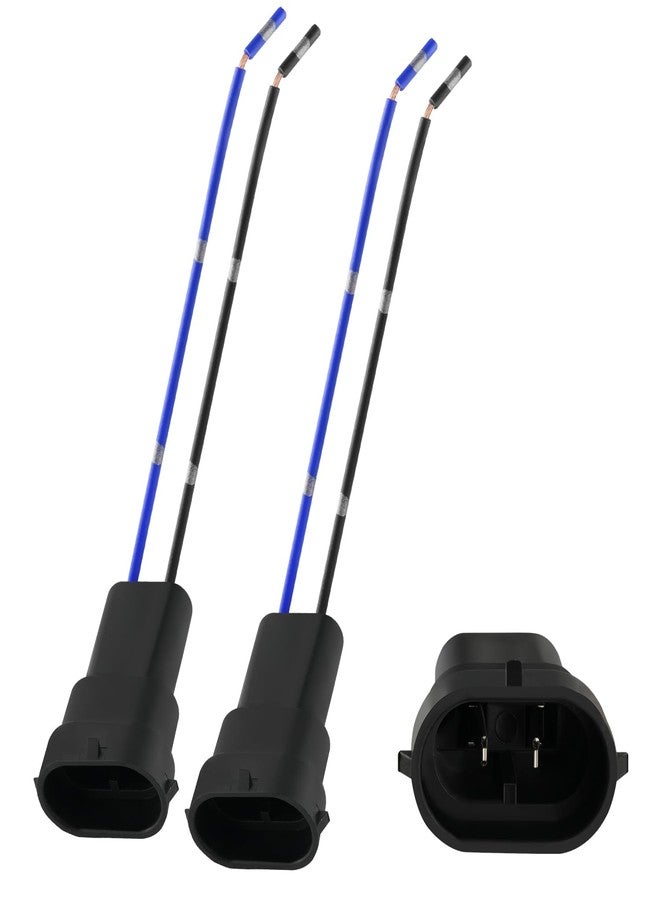 iBrightstar H11 H9 H8 880 881 Male Nylon Adapter Wiring Harness Sockets Wire for Headlights or Fog Lights - Image 1