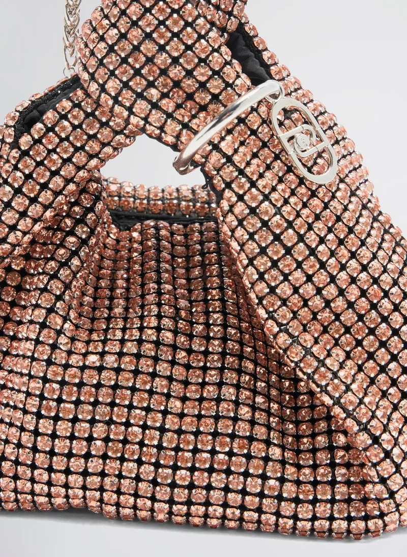 Liu Jo Mini Bucket Bag With Rhinestones