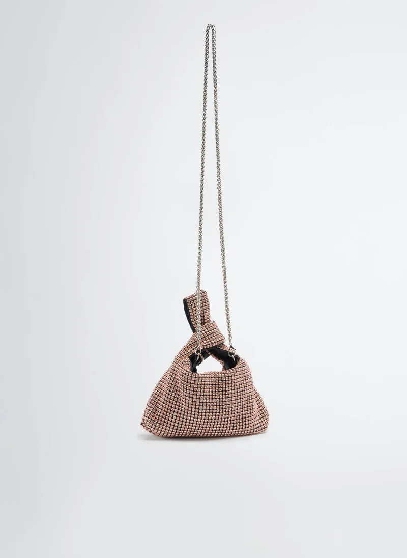 Liu Jo Mini Bucket Bag With Rhinestones