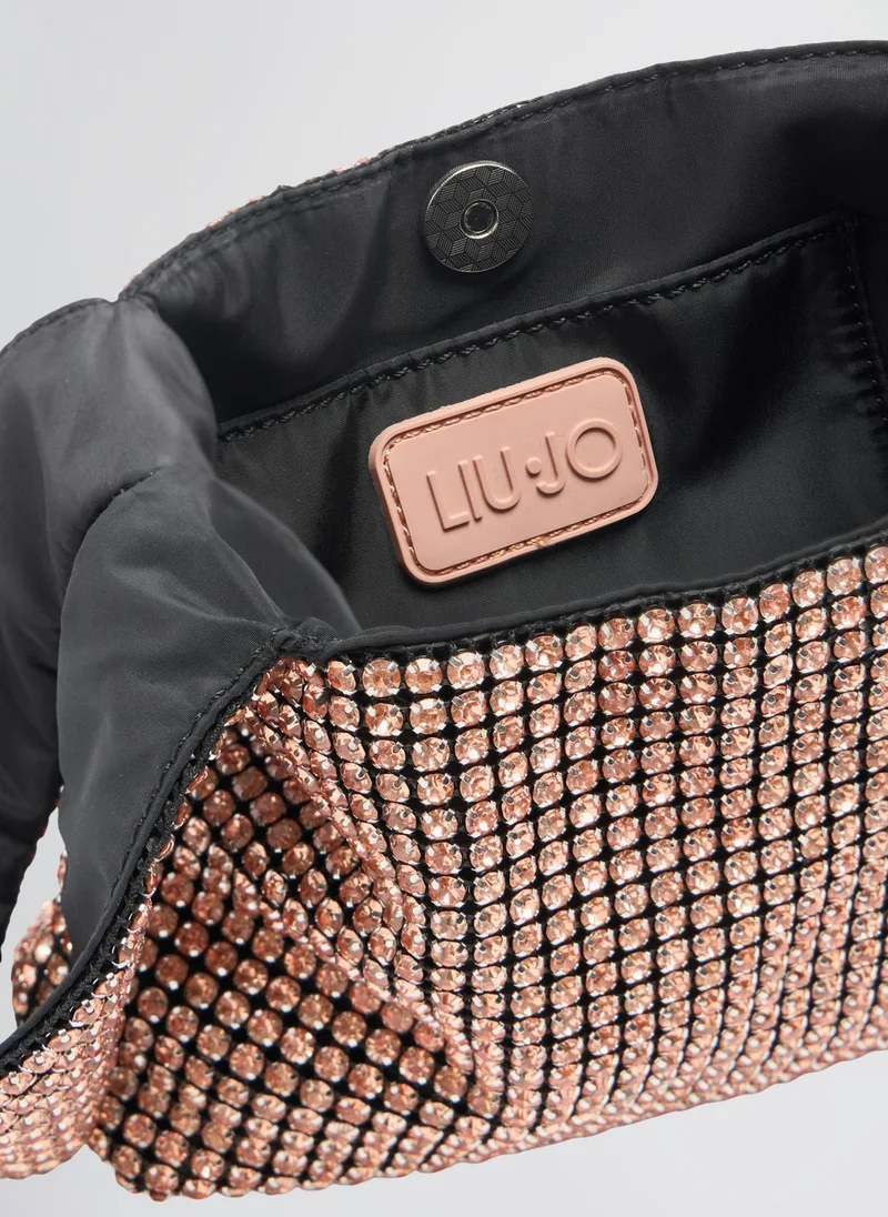 Liu Jo Mini Bucket Bag With Rhinestones
