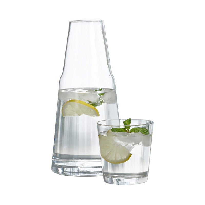 Style Setter Style Setter Soho 2 Piece Bedside Water Carafe With Tumbler  Elegant Glass Pitcher  Matching Drinking Glass Doubles As Lid Adds A Touch of Hospitality to Guest Rooms or Office  Makes An Ideal Gift 
