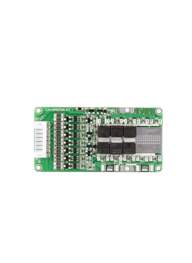 Generic - Battery Protection Board,7S Lithium Li-Ion 18650 Battery BMS Protection Board Balanced Processing Current Heat Dissipation Extend The Service Life of MOS Tube - Image 1