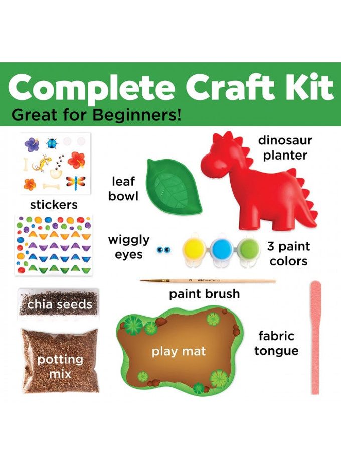 Creativity for Kids Dinosaur Self Watering Plant Pet, Kids Plant Growing Kit, Dinosaur Crafts for Boys and Girls Ages 6-8+, Medium - Image 3
