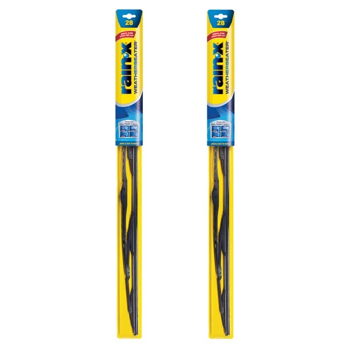Rainx 820152 Weatherbeater Wiper Blades 28 Windshield Wipers Pack Of 2 Automotive Replacement Windshield Wiper Blades That Meet Or Exceed Oem Quality And Durability Standards