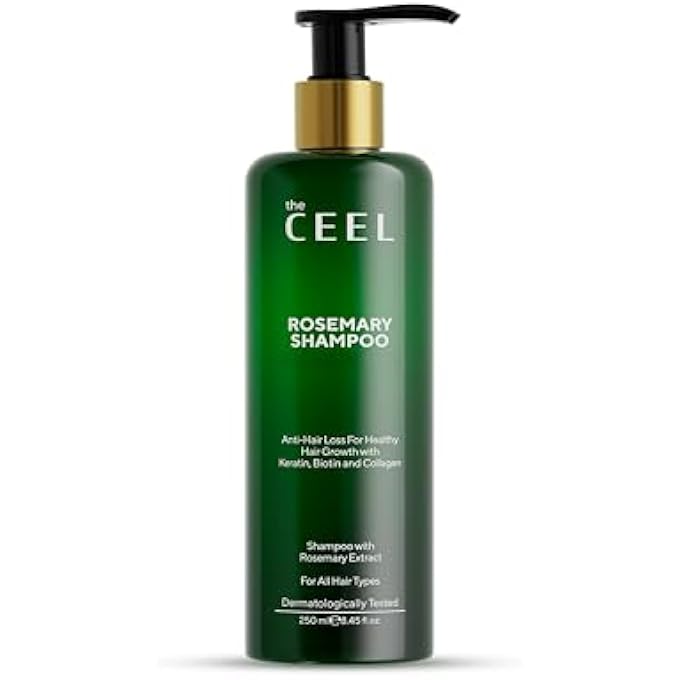 the CEEL CEEL ROSEMARY ANTI-HAIR LOSS SHAMPOO - ENRICHED WITH COLLAGEN AND KERATIN - SILICONE-FREE, BIODEGRADABLE FORMULA FOR CLEANSING THE SCALP AND FRESHNESS OF HAIR - 250 ML - Image 2