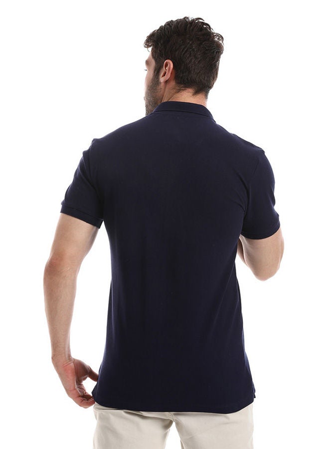 WHITE RABBIT White Rabbit Chest Printed Classic Neck Polo Shirt  - Image 3
