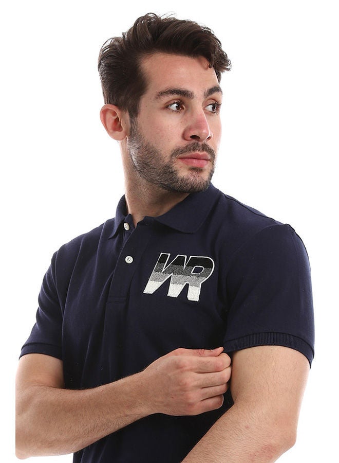 WHITE RABBIT White Rabbit Chest Printed Classic Neck Polo Shirt  - Image 4