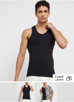 Seventy Five Basics Pack Of 2 Vest  - Image 1