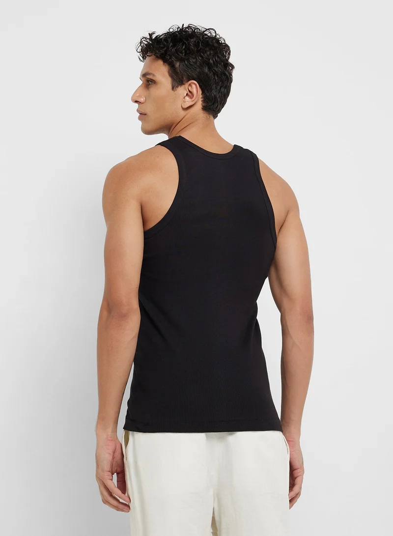 Seventy Five Basics Black Pack Of 2 Vest for Men | Best Price UAE