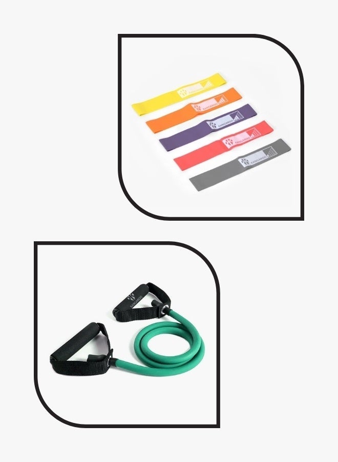 كانجرو حبل مقاومة المفردة مع مجموعة رباط  المقاومة