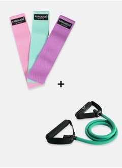 KANGAROO Single Resistance Band with Hip Band Set 