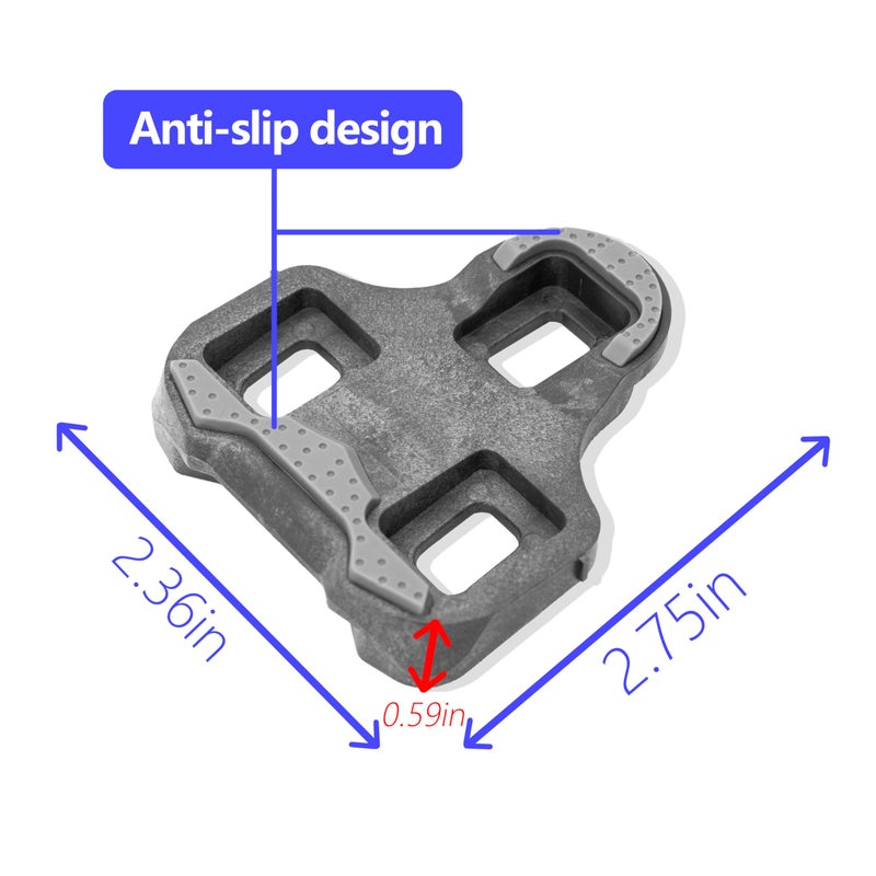 Thinvik أحذية دراجة ثينفيك لدواليب لوك كيو، دراجة طريق لدواليب لوك كيو مع تصميم مطاطي مضاد للانزلاق. مجموعة أحذية دراجة للدراجات الداخلية والخارجية - 3 درجات عائمة - Image 5