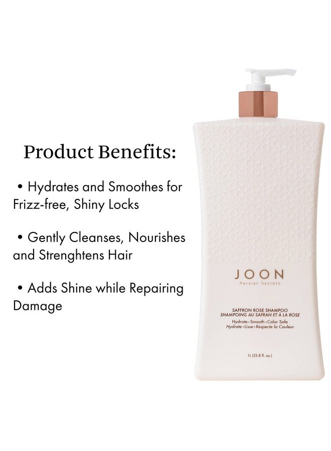 Joon Saffron Rose Shampoo + Pomegranate & Pistachio Oil 33.8 Fl. Oz. - Image 3