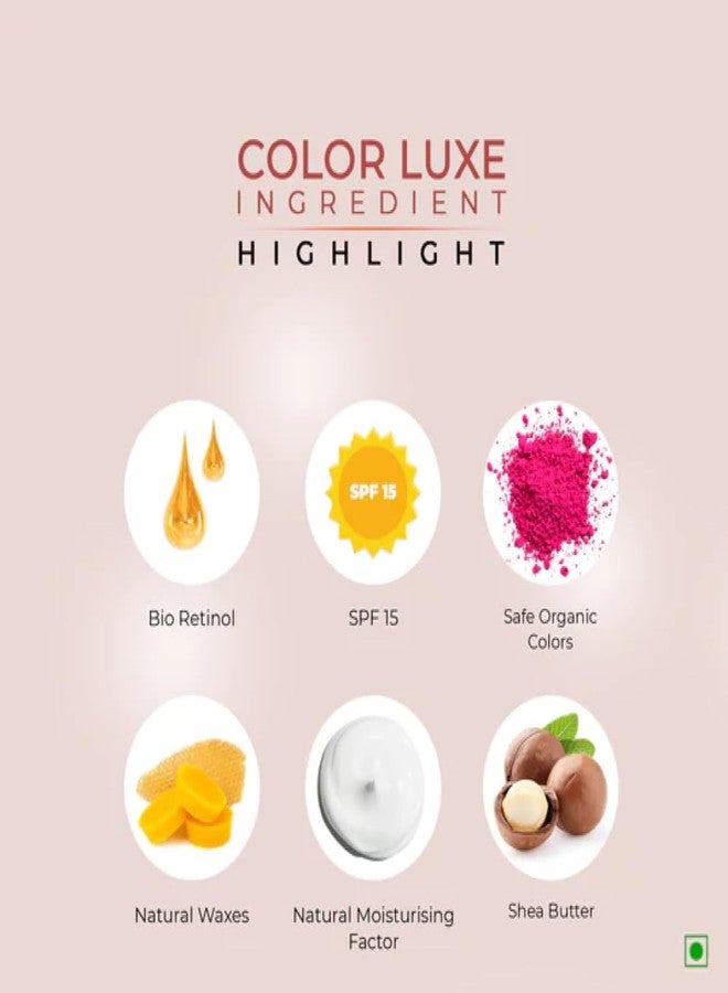 جوس ملمع الشفاه Juice Color Luxe HD Shine بتركيبة غنية بالريتينول الحيوي، وتقنية ترطيب محكمة، وعامل حماية من الشمس SPF 15، (Gloss Kiss - G01) - Image 3
