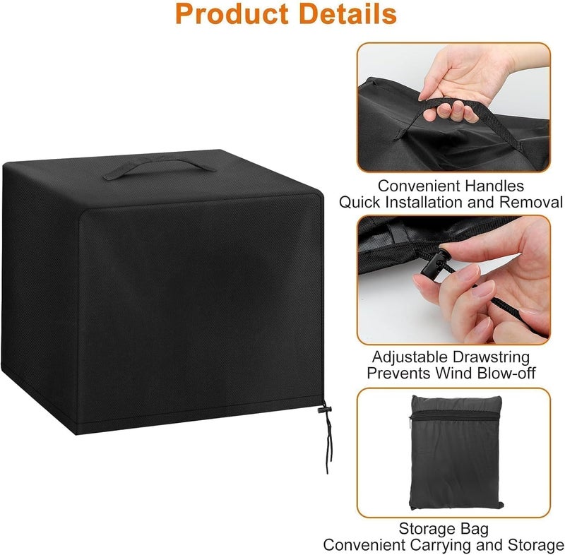 EEEKit Infrared Gas Grill Cover, BBQ Grill Cover for Outdoor Portable Infrared Grill, 600D Oxford Fabric, Snowproof, Rip-Proof and Anti-UV, 17L x 17W x 15H in - Image 4
