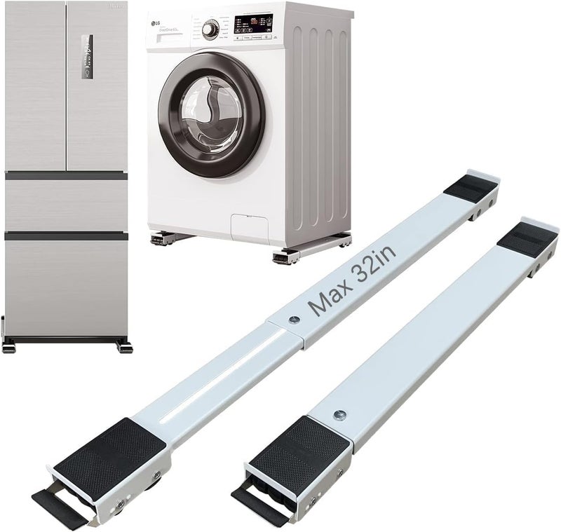 KWINTO Washing Machine Stand Multi-Functional Movable Adjustable Base Mobile Roller Locking Wheels for Washing Machine Mover Tool for Refrigerator, Furniture, Fridge, Sofa, Table, Cupboard - Image 1