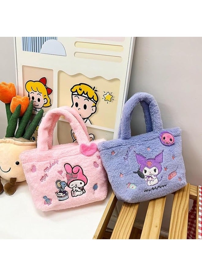 Sanrio Kawaii Style Cinnamoroll Sanrio Plush Hand Bag For Girls  - Image 3