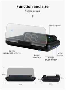 GULFLINK GULFLINK Head Up Display(HUD) Vehicle Speed Meter C500  - Image 3