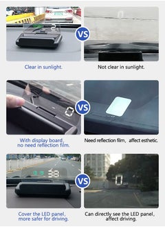 GULFLINK GULFLINK Head Up Display(HUD) Vehicle Speed Meter C500  - Image 2