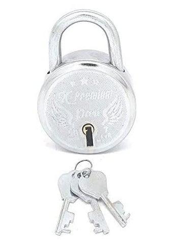 SMART SHOPHAR Smart Shophar Steel XPremium Padlock 50 MM Silver Pack of 5 with 3 KeysMultipurpose Hardened Shackle Padlock for Door Gate Shutter and HomeDrill Resistant Body  - Image 4