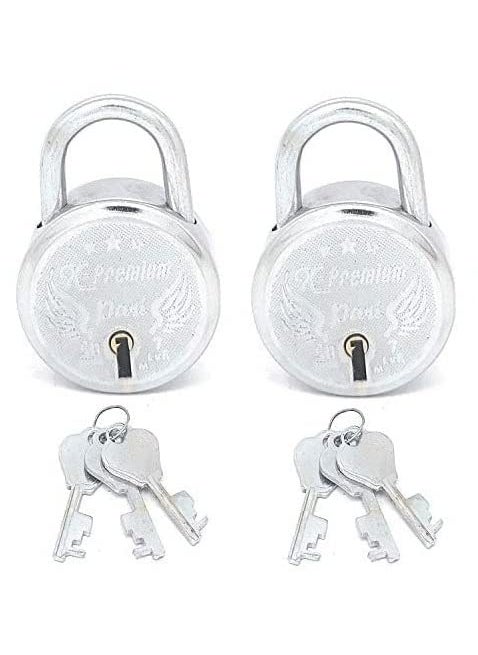 SMART SHOPHAR Smart Shophar Steel XPremium Padlock 50 MM Silver Pack of 5 with 3 KeysMultipurpose Hardened Shackle Padlock for Door Gate Shutter and HomeDrill Resistant Body  - Image 3