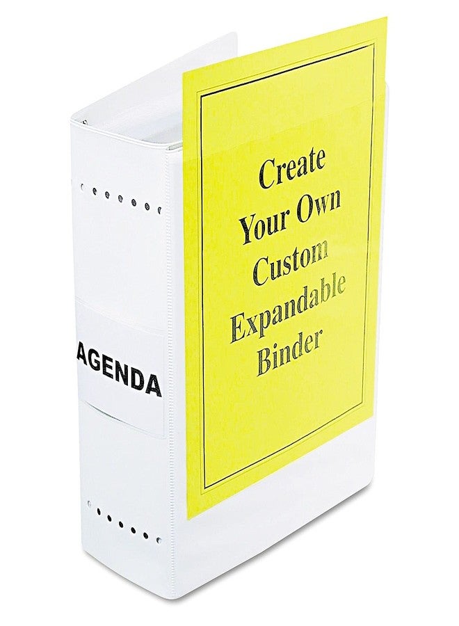 CLI Charles Leonard 61605 Varicap6 Expandable 1-6 Post Binder, 11 x 8-1/2, White/Clear - Image 2