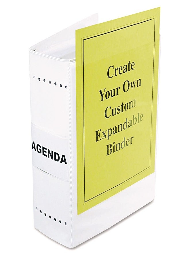 CLI Charles Leonard 61605 Varicap6 Expandable 1-6 Post Binder, 11 x 8-1/2, White/Clear - Image 1