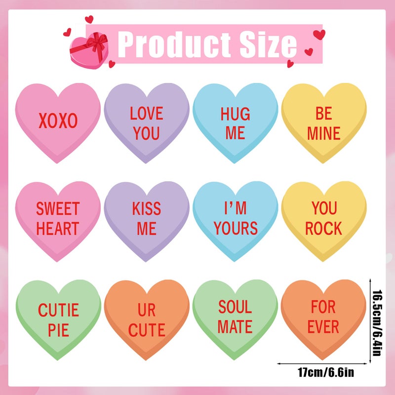 Maniaacer 30 PCS Valentines Day Hanging Swirl Decorations Pre-Strung Candy Heart Hanging Decoration Colorful Conversation Hearts Ceiling Streamers for Valentines Day Party Home Decor - Image 2