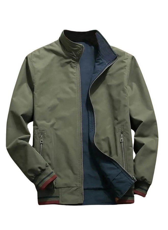 Lymio Lymio men jackets || bomber jacket for men || Lightweight Outwear Sportswear Bomber Jacket (J4-6) (IN, Alpha, L, Green)  - Image 1