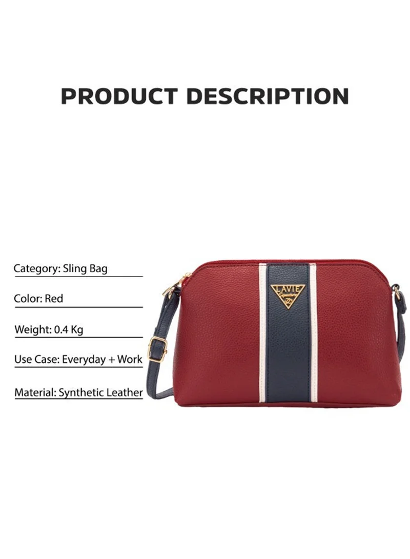 Lavie  Signature Georgia Woman's Sling Bag(RED) for Women | Best Price UAE