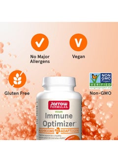 jarrow formulas Jarrow Formulas Immune Optimizer with Cordyceps, Reishi, Lions Mane, Shiitake, King Trumpet, and Turkey Tail Mushrooms, Dietary Supplement with Andrographis Extract, 90 Veggie Capsules, 30 Day Supply  - Image 4