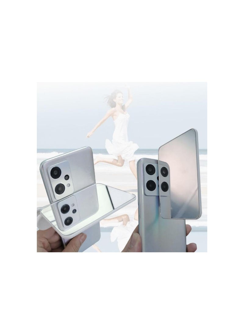 Generic - Smartphone Camera Mirror Reflection Clip Kit, Mobile Phone Reflection Camera Clip Selfie Reflector, Adjustable Phone Camera Mirror Reflection Clip Kit, Universal Phone Clip (2 Pcs-Black) - Image 1