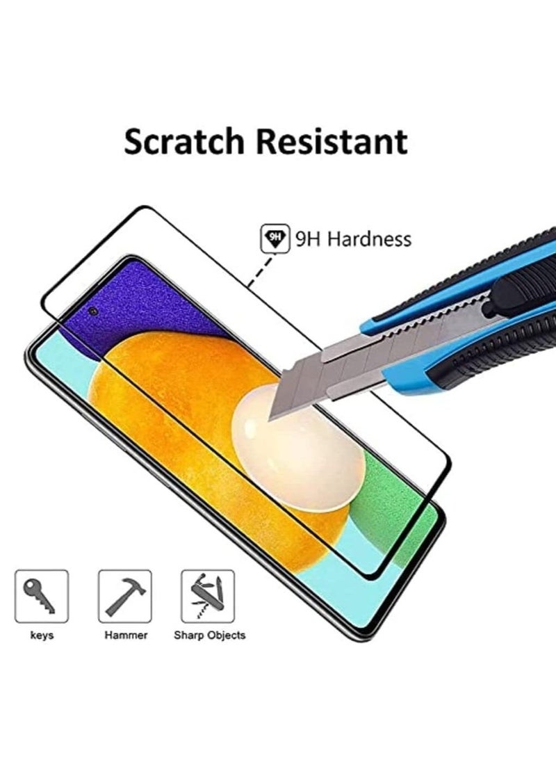 vesus 2 Pack 5D Clear Tempered Glass Screen Protector for Samsung Galaxy A04e Full Coverage Edge to Edge Protection with 9H Hardness Ultra HD Clarity Anti Scratch Bubble Free Case Friendly Easy Installation for Long Lasting Durability - Image 4