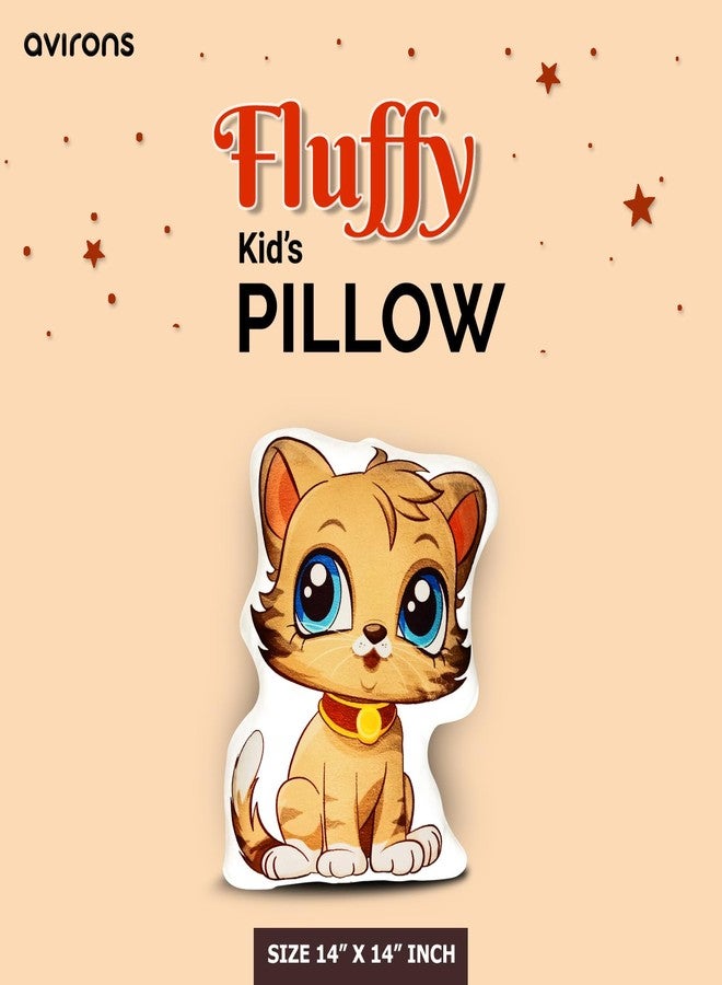 Avirons Soft Kids’ Cat Pillow – Plush, Snuggly, and Playful Cushion Perfect for Naptime, Playtime, or Relaxing, Bringing Comfort and Jungle Fun to Their Room - Image 3