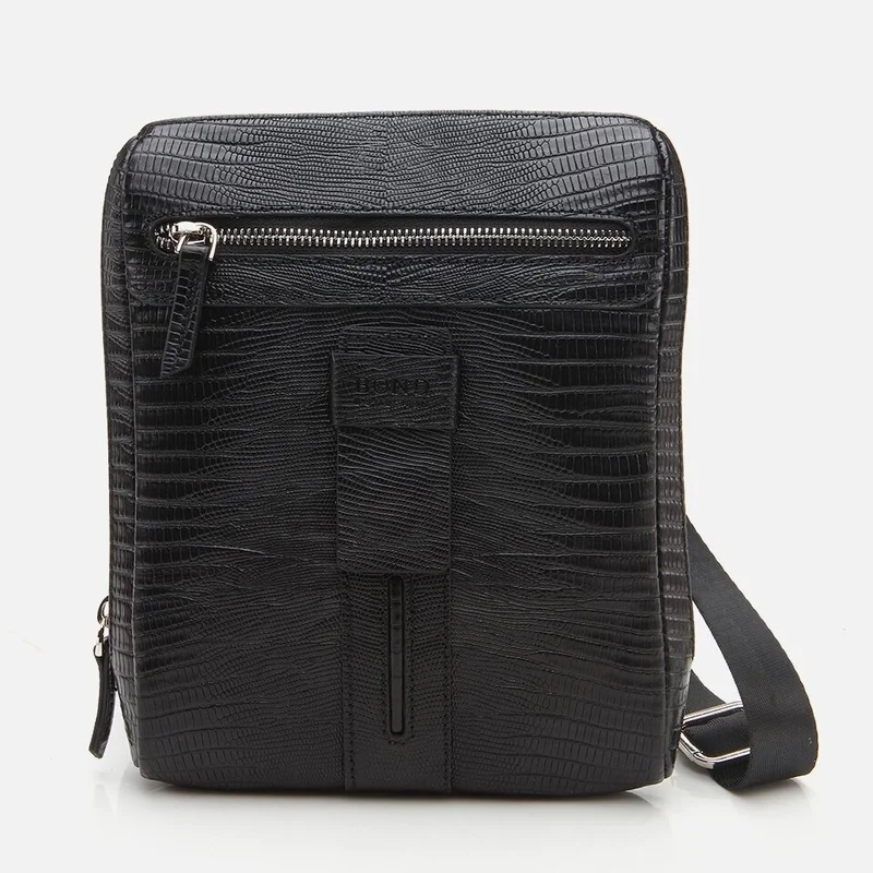 Hotiç 04CAH271430A100 Genuine Leather Black Men's Bag