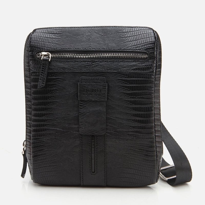 Hotiç 04CAH271430A100 Genuine Leather Black Men's Bag  - Image 1