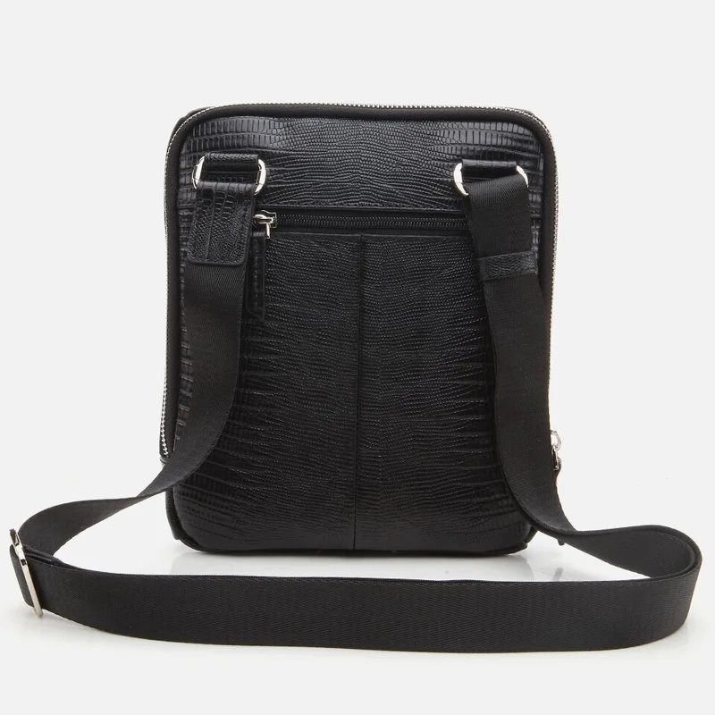 Hotiç 04CAH271430A100 Genuine Leather Black Men's Bag
