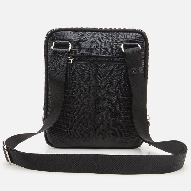 Hotiç 04CAH271430A100 Genuine Leather Black Men's Bag  - Image 4