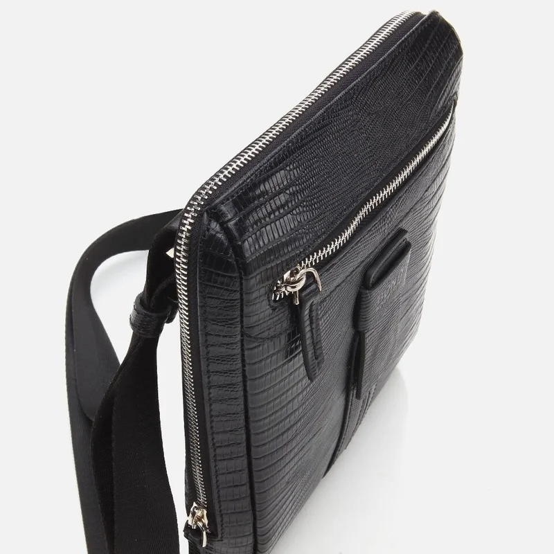 Hotiç 04CAH271430A100 Genuine Leather Black Men's Bag