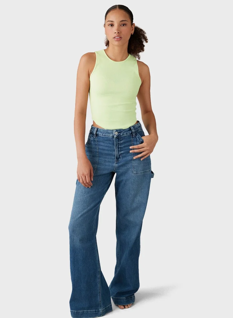 American Eagle Crop Tank Top